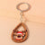 Cute Cartoon Wood Zinc Alloy Christmas Bag Pendant Keychain