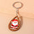 Cute Cartoon Wood Zinc Alloy Christmas Bag Pendant Keychain