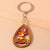 Cute Cartoon Wood Zinc Alloy Christmas Bag Pendant Keychain