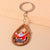 Cute Cartoon Wood Zinc Alloy Christmas Bag Pendant Keychain