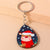 Cute Cartoon Wood Zinc Alloy Christmas Bag Pendant Keychain