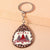 Cute Cartoon Wood Zinc Alloy Christmas Bag Pendant Keychain