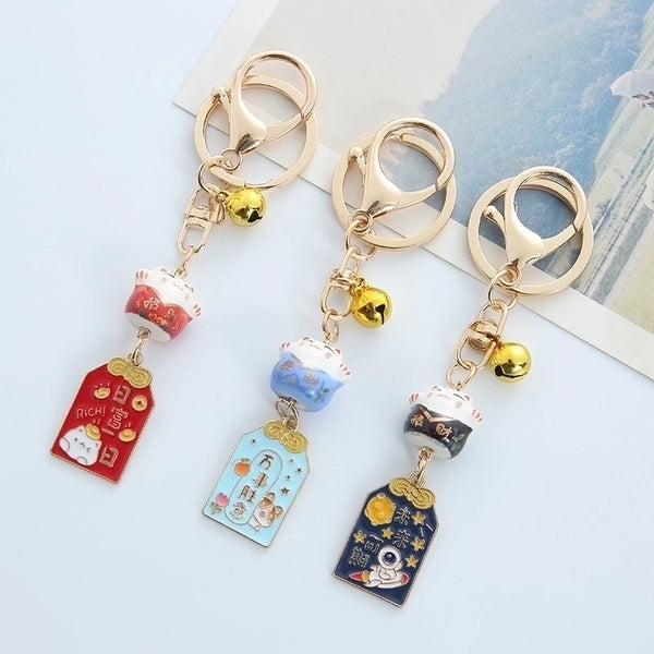 Cute Cat Alloy Plating Unisex Bag Pendant Keychain