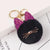 Cute Cat Alloy Plush Sequins Bag Pendant Keychain