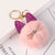 Cute Cat Alloy Plush Sequins Bag Pendant Keychain