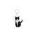 Cute Cat Arylic Unisex Keychain