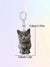 Cute Cat Arylic Unisex Keychain