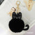 Cute Cat Metal Keychain