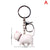 Cute Cat Metal Unisex Bag Pendant Keychain