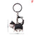 Cute Cat Metal Unisex Bag Pendant Keychain