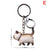 Cute Cat Metal Unisex Bag Pendant Keychain