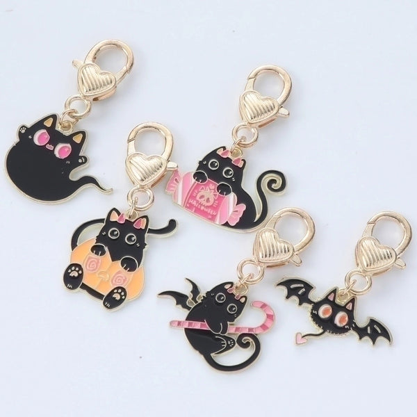 Cute Cat Metal Women's Bag Pendant Keychain