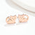 Cute Cat Stainless Steel Plating Ear Studs 1 Pair