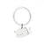 Cute Cat Stainless Steel Unisex Bag Pendant Keychain