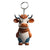 Cute Cattle Wood Unisex Keychain