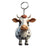 Cute Cattle Wood Unisex Keychain