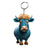 Cute Cattle Wood Unisex Keychain