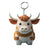 Cute Cattle Wood Unisex Keychain