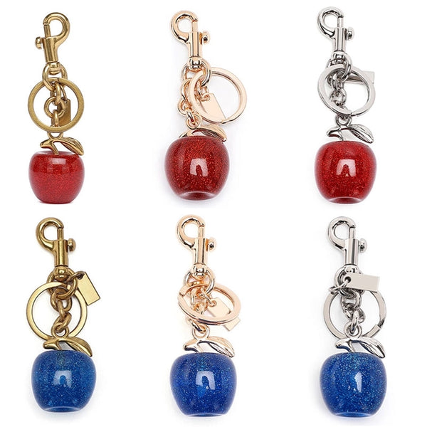 Cute Cherry Alloy Resin Bag Pendant Keychain