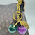 Cute Cherry Alloy Resin Plating Bag Pendant Keychain