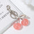 Cute Cherry Alloy Resin Plating Bag Pendant Keychain