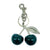 Cute Cherry Alloy Resin Plating Bag Pendant Keychain