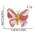 Cute Cherry Heart Shape Butterfly Nonwoven Polyester Cloth Sticker 1 Piece 1 Set