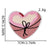 Cute Cherry Heart Shape Butterfly Nonwoven Polyester Cloth Sticker 1 Piece 1 Set