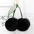 Cute Cherry Plush Women's Bag Pendant Keychain