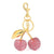 Cute Cherry Resin Women's Bag Pendant Keychain