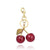 Cute Cherry Resin Women's Bag Pendant Keychain