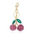 Cute Cherry Resin Women's Bag Pendant Keychain