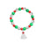 Cute Christmas Hat Elk Beaded Alloy Plating Women's Bracelets