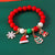 Cute Christmas Streetwear Christmas Hat Christmas Tree Alloy Bracelets