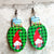 Cute Christmas Tree Gingerbread Arylic Women's Earrings 1 Pair