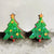 Cute Christmas Tree Gingerbread Snowman Wood Women's Ear Studs 1 Pair