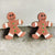 Cute Christmas Tree Gingerbread Snowman Wood Women's Ear Studs 1 Pair