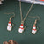 Cute Christmas Tree Santa Claus Christmas Socks Alloy Wholesale Earrings Necklace