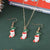 Cute Christmas Tree Santa Claus Christmas Socks Alloy Wholesale Earrings Necklace