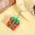 Cute Christmas Tree Santa Claus Elk Pvc Metal Christmas Women's Bag Pendant Keychain