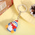 Cute Christmas Tree Santa Claus Elk Pvc Metal Christmas Women's Bag Pendant Keychain