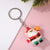 Cute Christmas Tree Santa Claus Elk Pvc Metal Christmas Women's Bag Pendant Keychain