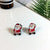 Cute Christmas Tree Santa Claus Gift Box Arylic Women's Ear Studs 1 Pair