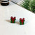 Cute Christmas Tree Santa Claus Gift Box Arylic Women's Ear Studs 1 Pair