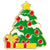 Cute Christmas Tree Santa Claus Stoving Varnish Plating