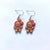 Cute Christmas Tree Snowman Elk Resin Three-dimensional Christmas Women's Ear Hook 1 Pair