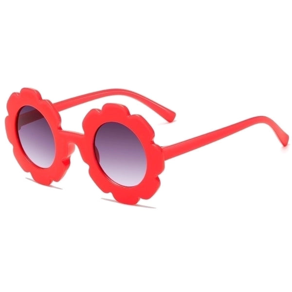 Cute Classic Style Geometric Resin Round Frame Full Frame Kids Sunglasses