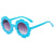 Cute Classic Style Geometric Resin Round Frame Full Frame Kids Sunglasses