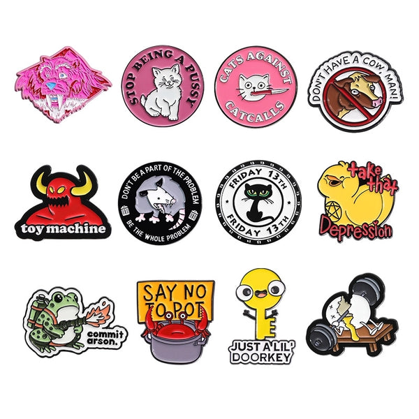 Cute Classic Style Pin Animal Cartoon Alloy Plating Unisex Brooches