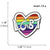 Cute Classic Style Pin Rainbow Heart Shape Alloy Enamel Women'S Brooches